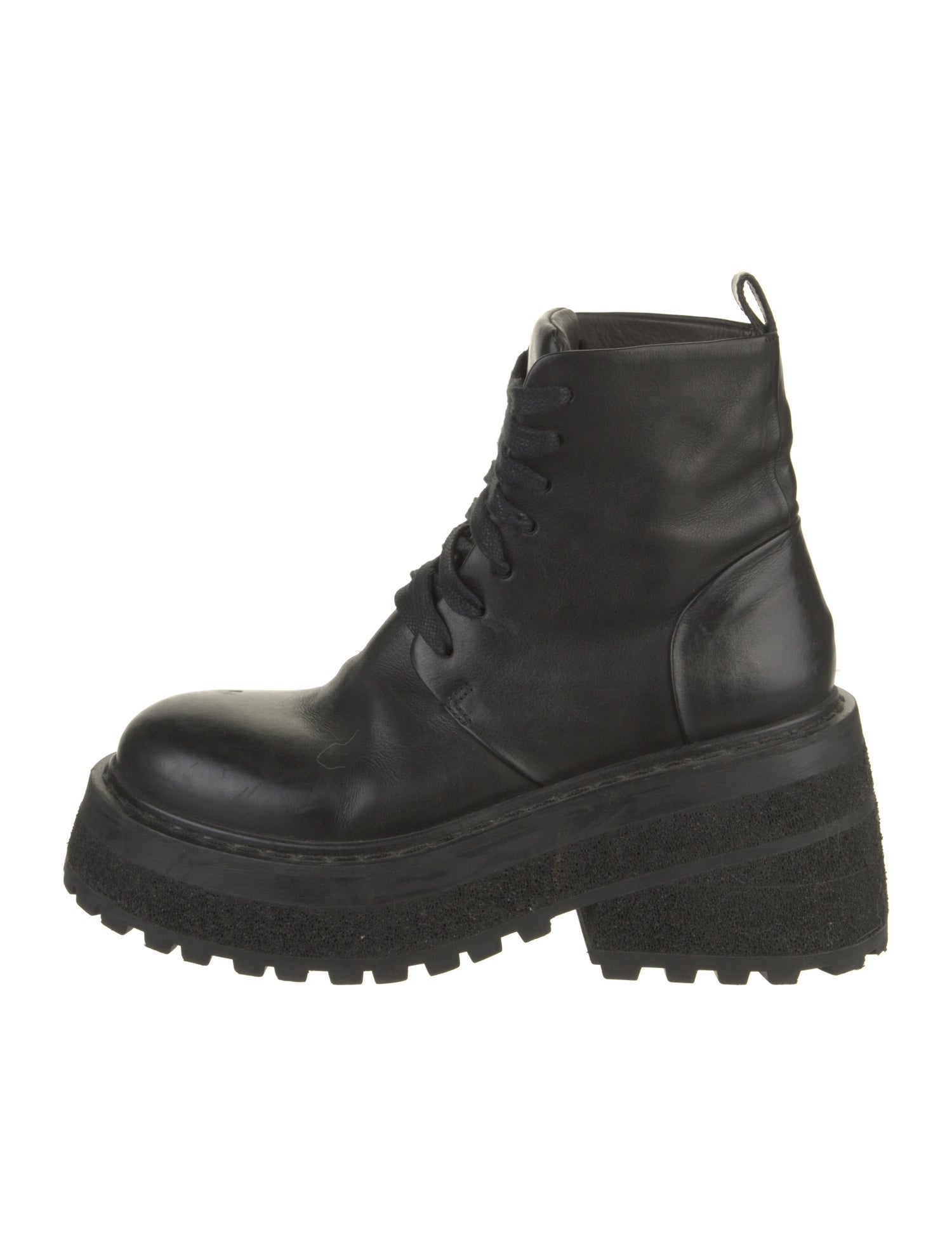Marsèll Leather Combat Boots