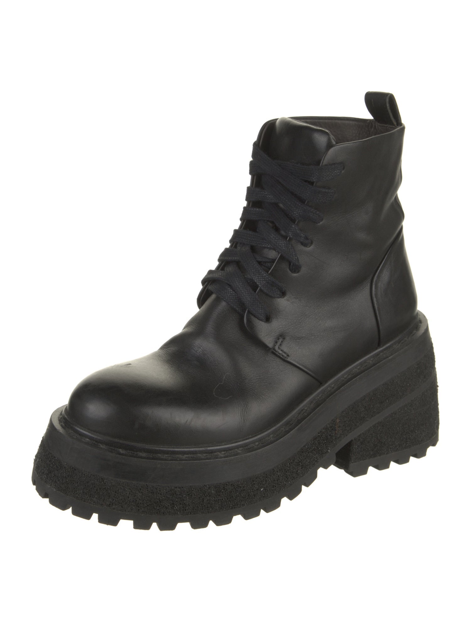 Marsèll Leather Combat Boots