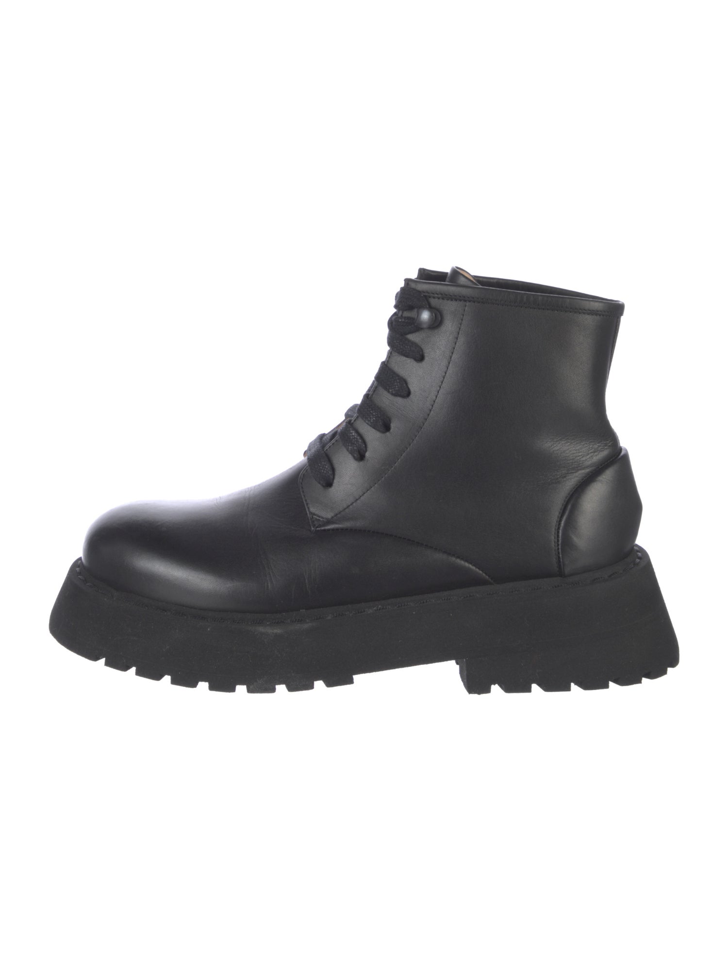 Marsèll Leather Combat Boots