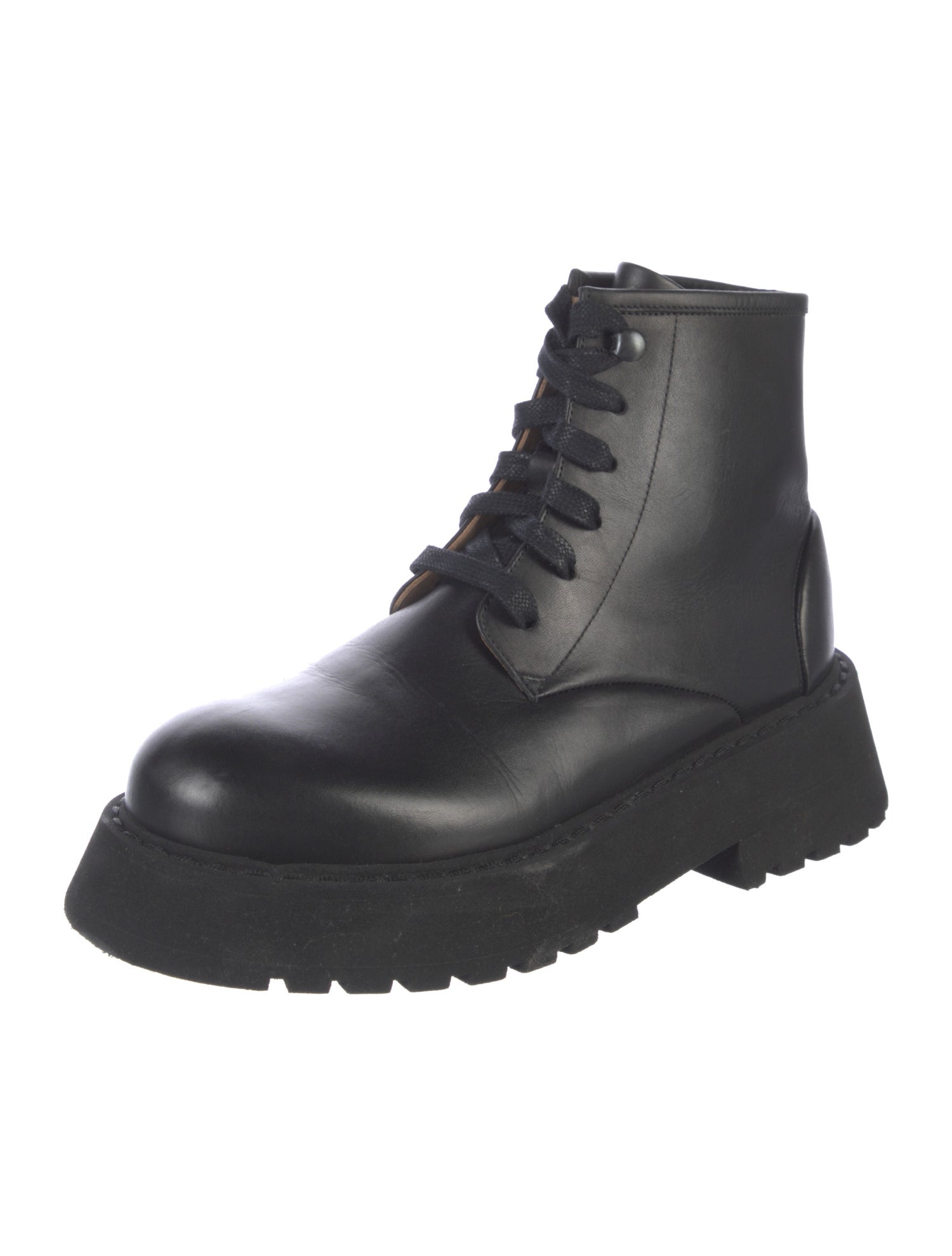 Marsèll Leather Combat Boots