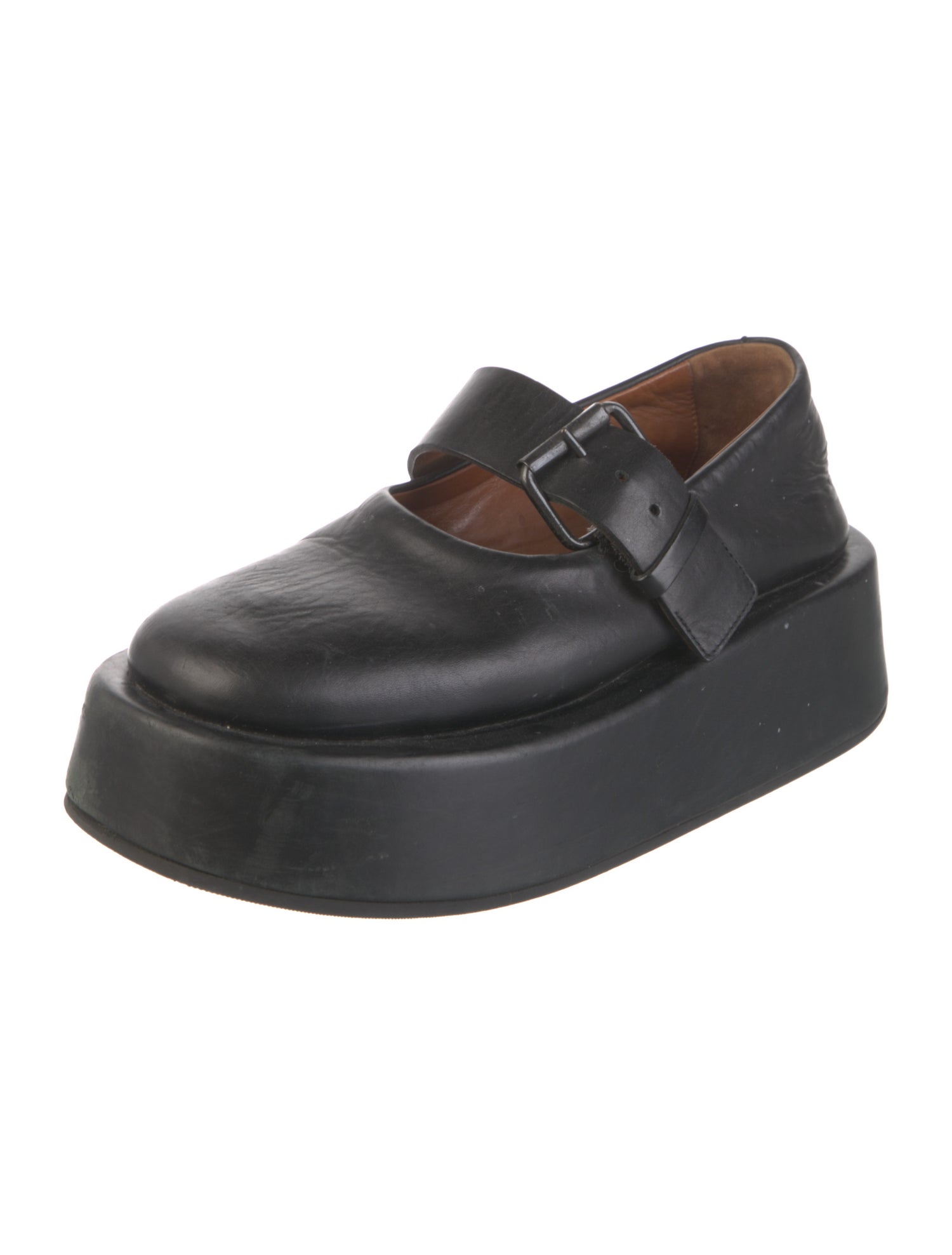 Marsèll Leather Mary Jane Flats