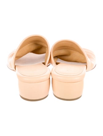 Marsèll Leather Distressed Accents Slides