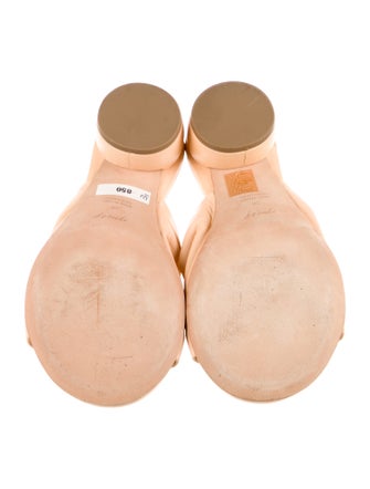 Marsèll Leather Distressed Accents Slides