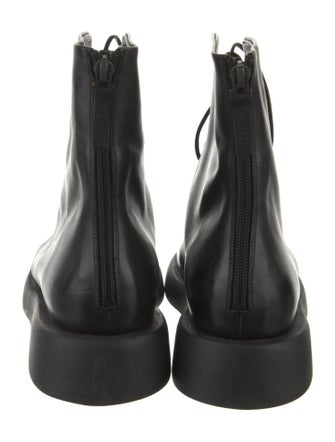 Marsèll Leather Crystal Embellishments Combat Boots