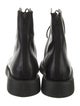 Marsèll Leather Crystal Embellishments Combat Boots
