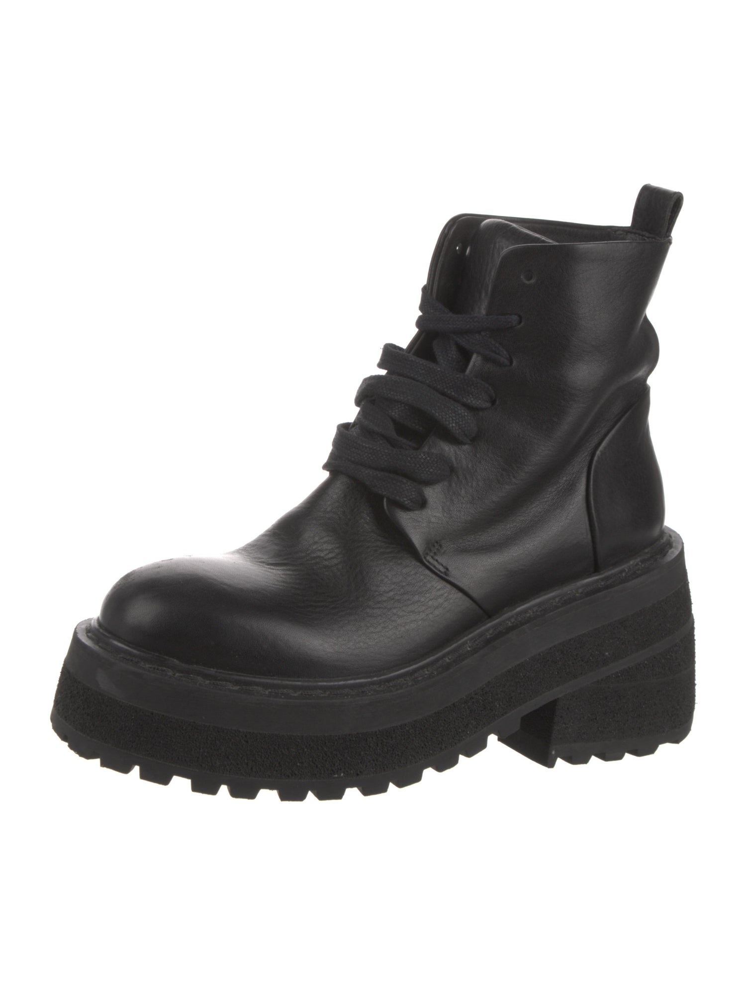 Marsèll Leather Combat Boots