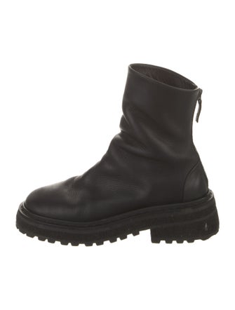 Marsèll Leather Combat Boots