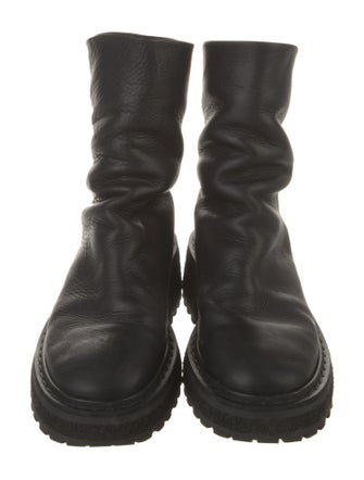 Marsèll Leather Combat Boots