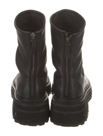 Marsèll Leather Combat Boots