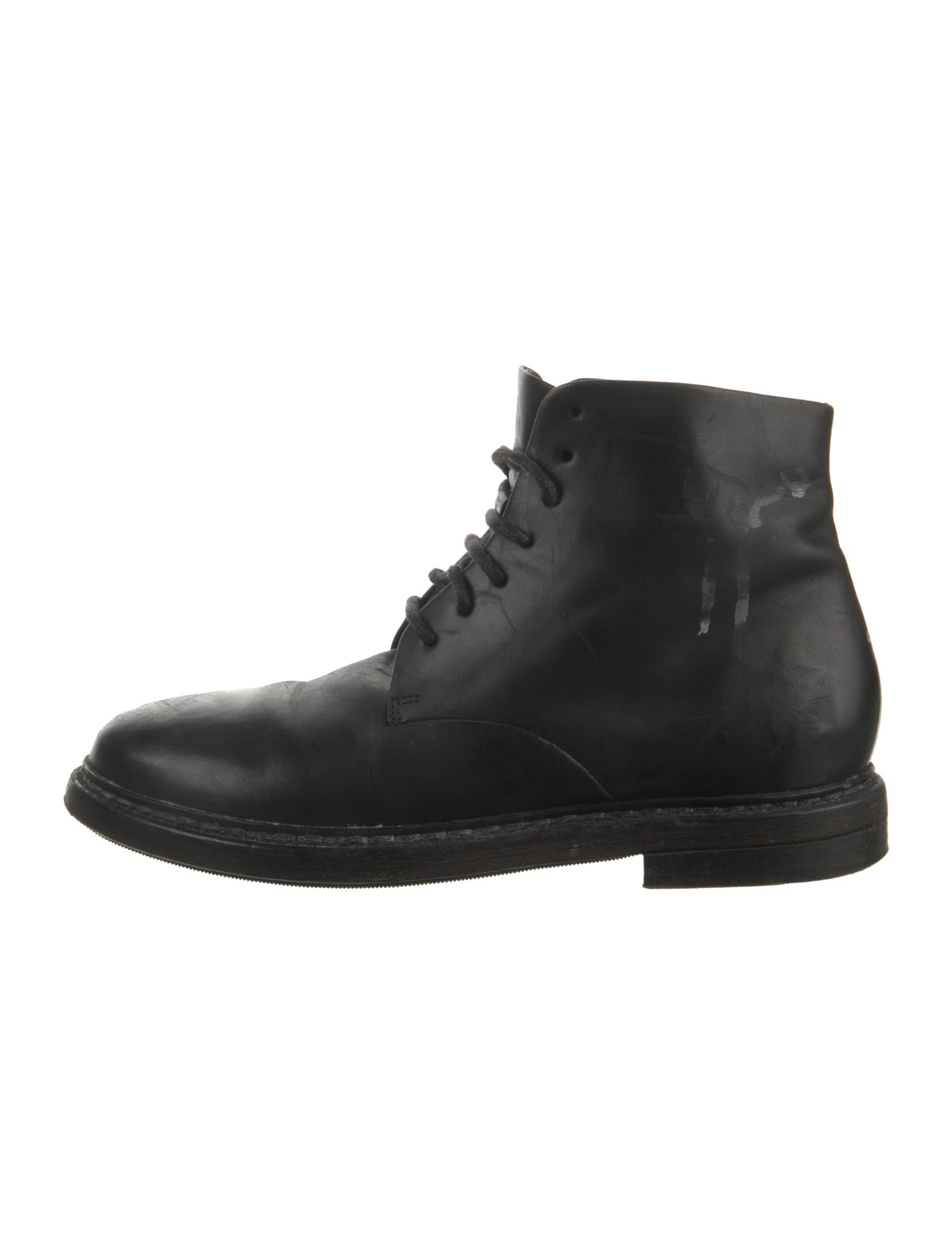 Marsèll Leather Combat Boots
