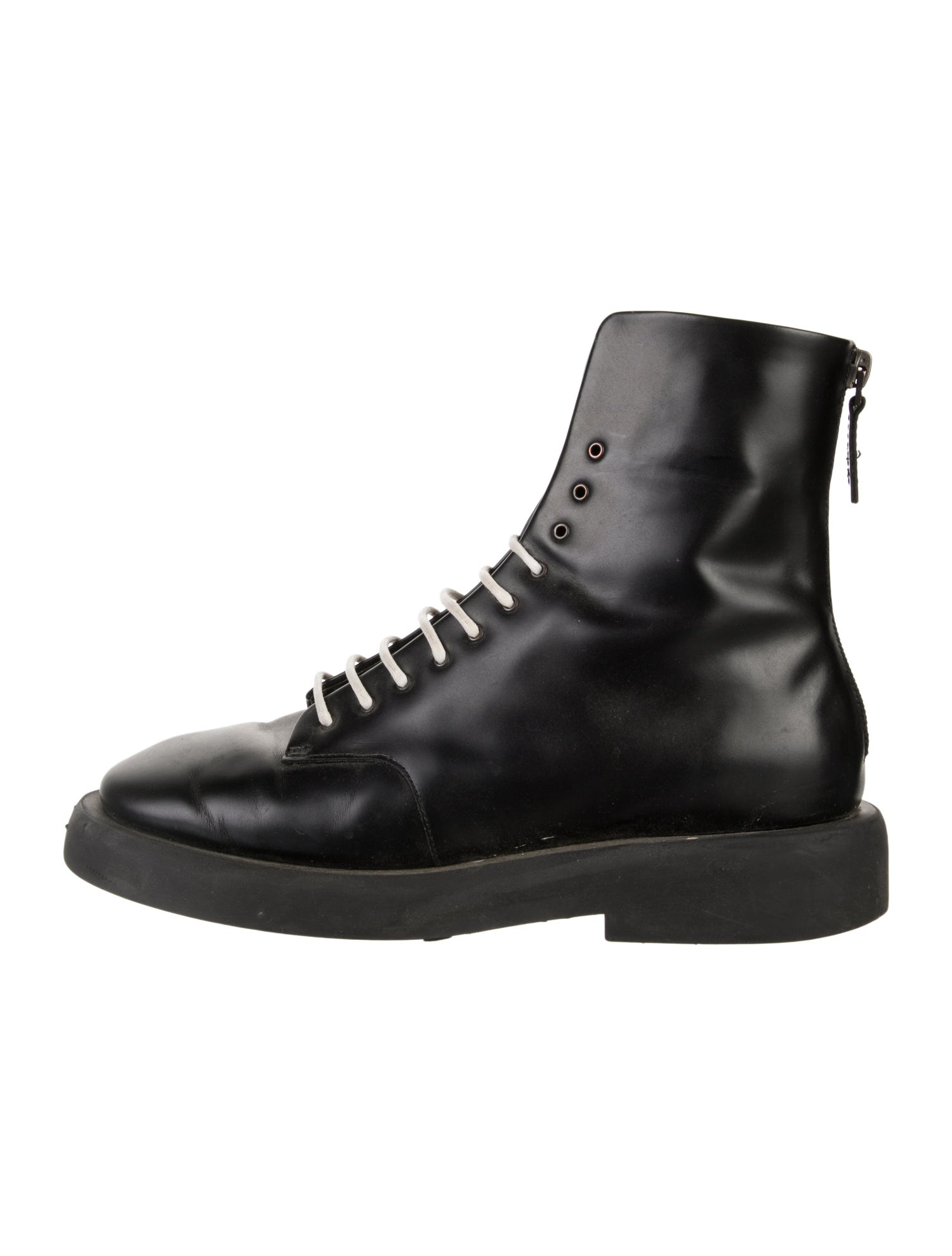 Marsèll Leather Combat Boots
