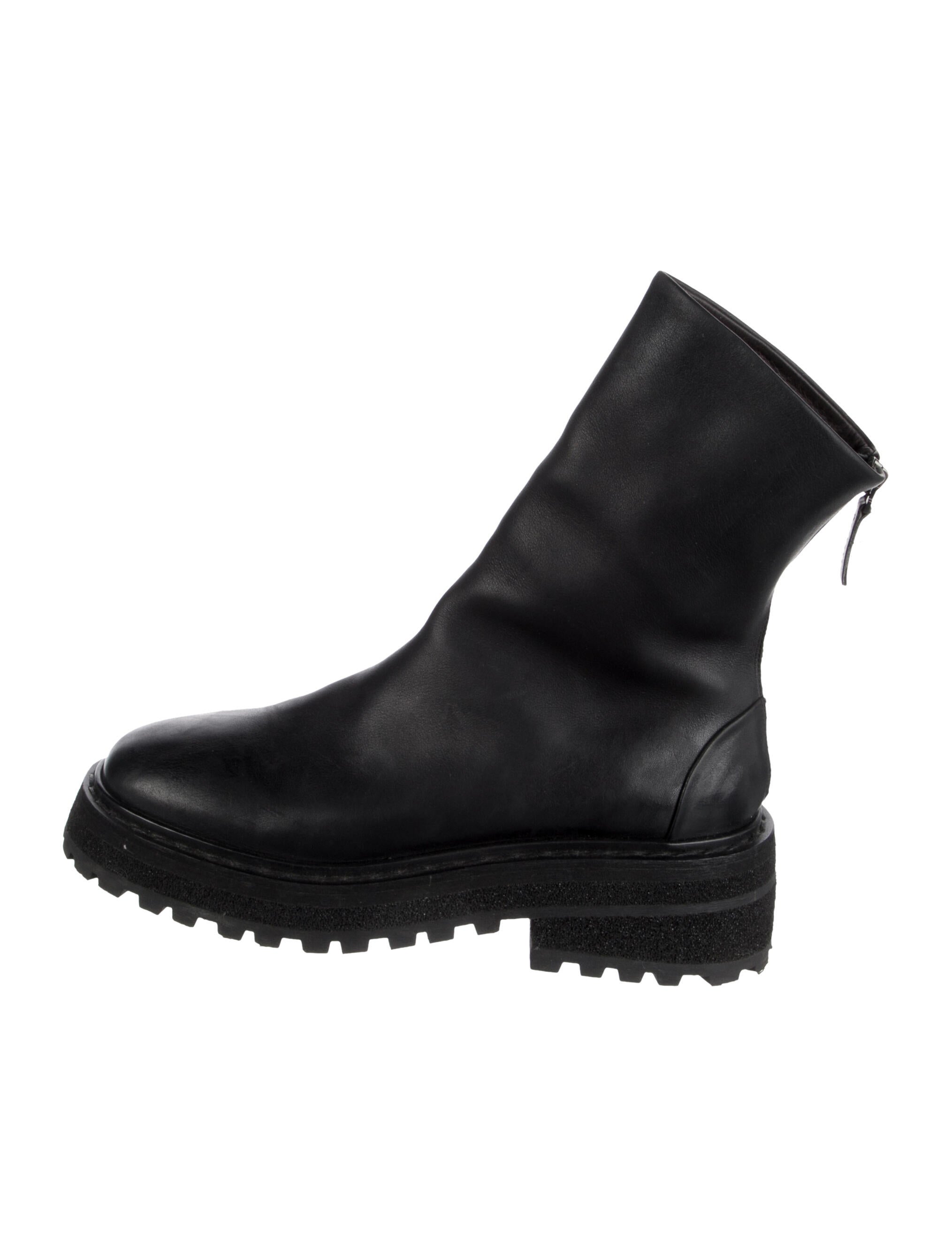 Marsèll Leather Combat Boots