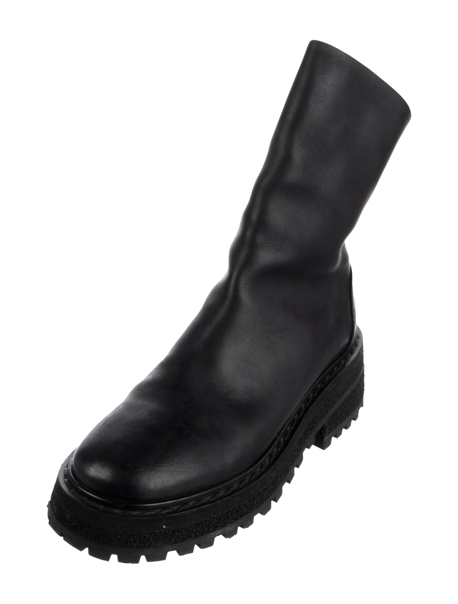 Marsèll Leather Combat Boots