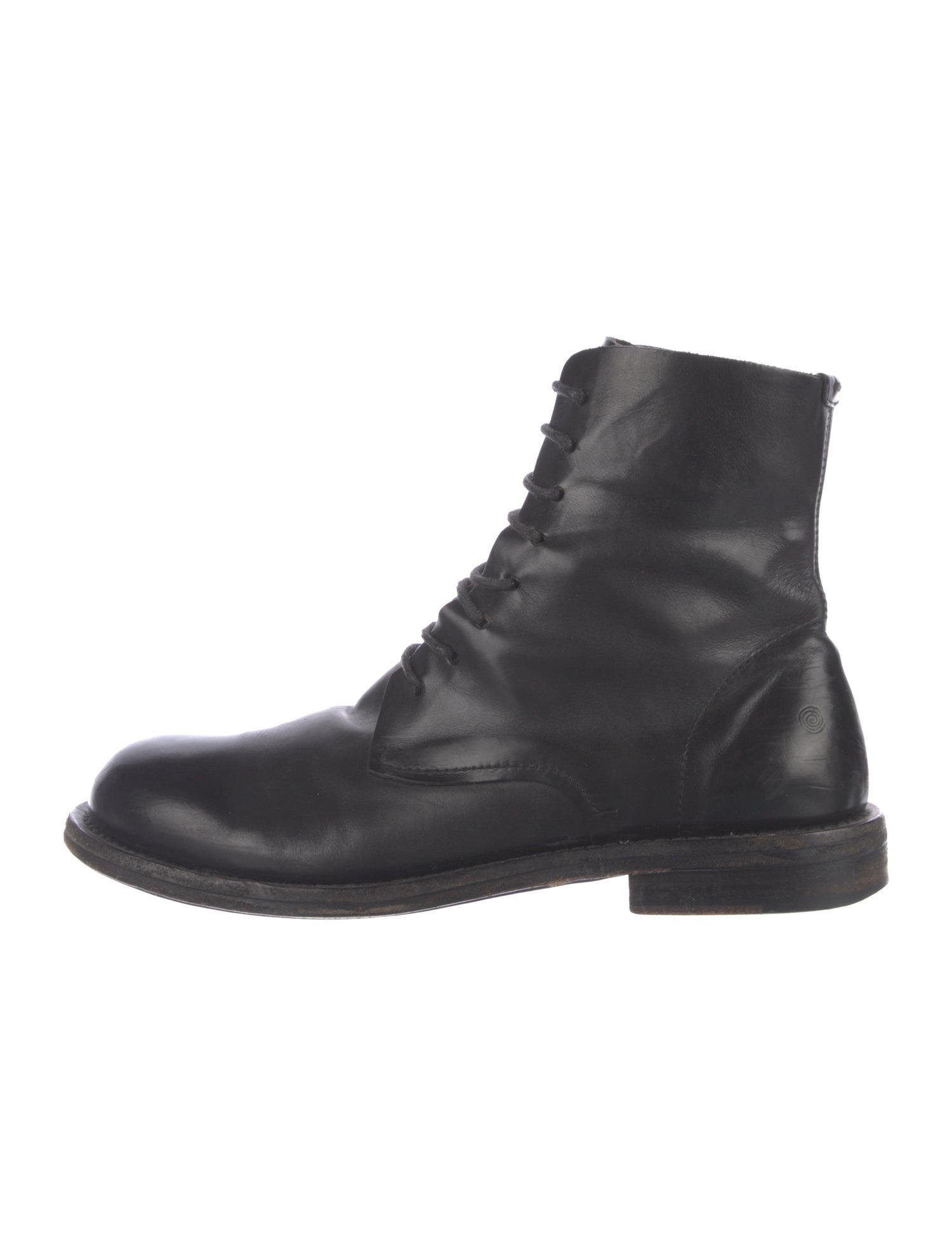 Marsèll Leather Combat Boots