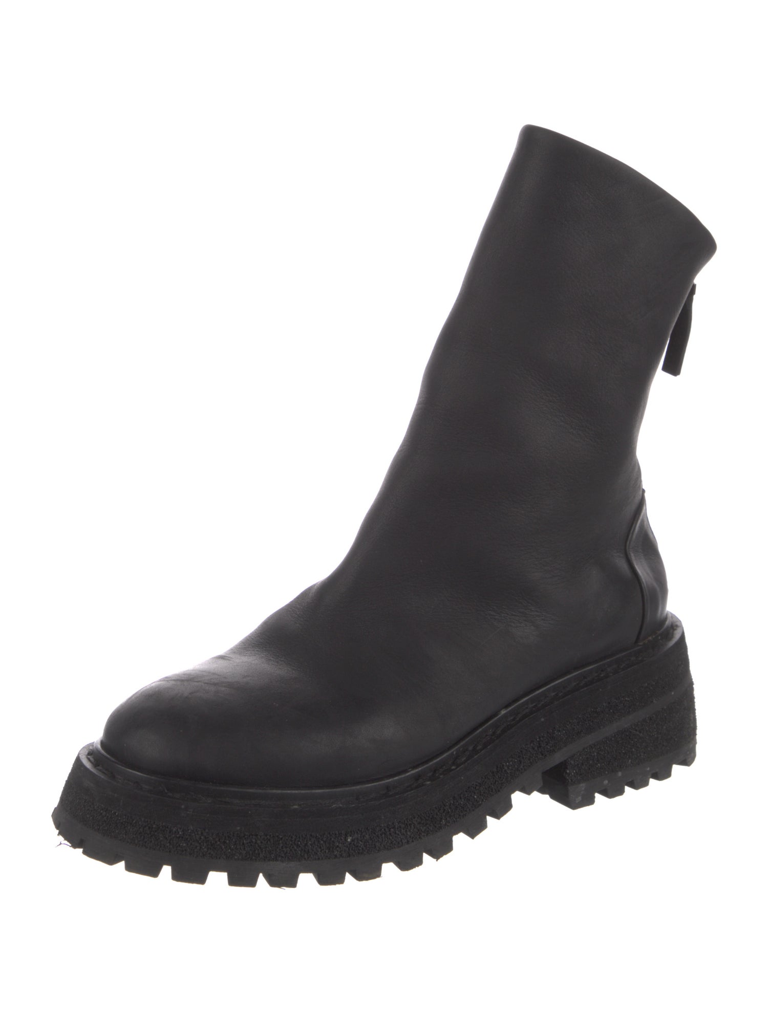 Marsèll Leather Combat Boots