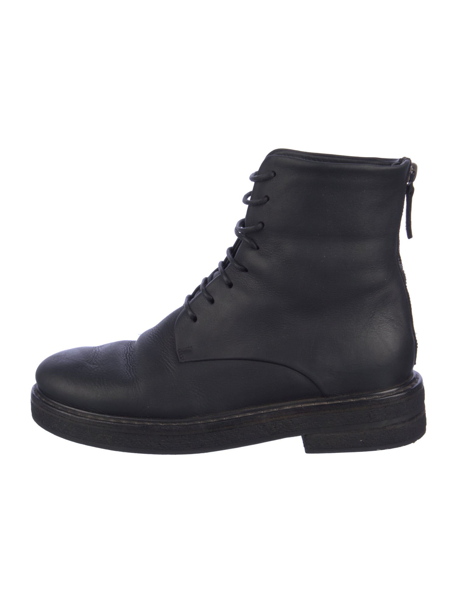 Marsèll Leather Combat Boots