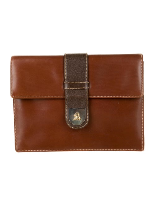 Mark Cross Leather Shoulder Bag Brown