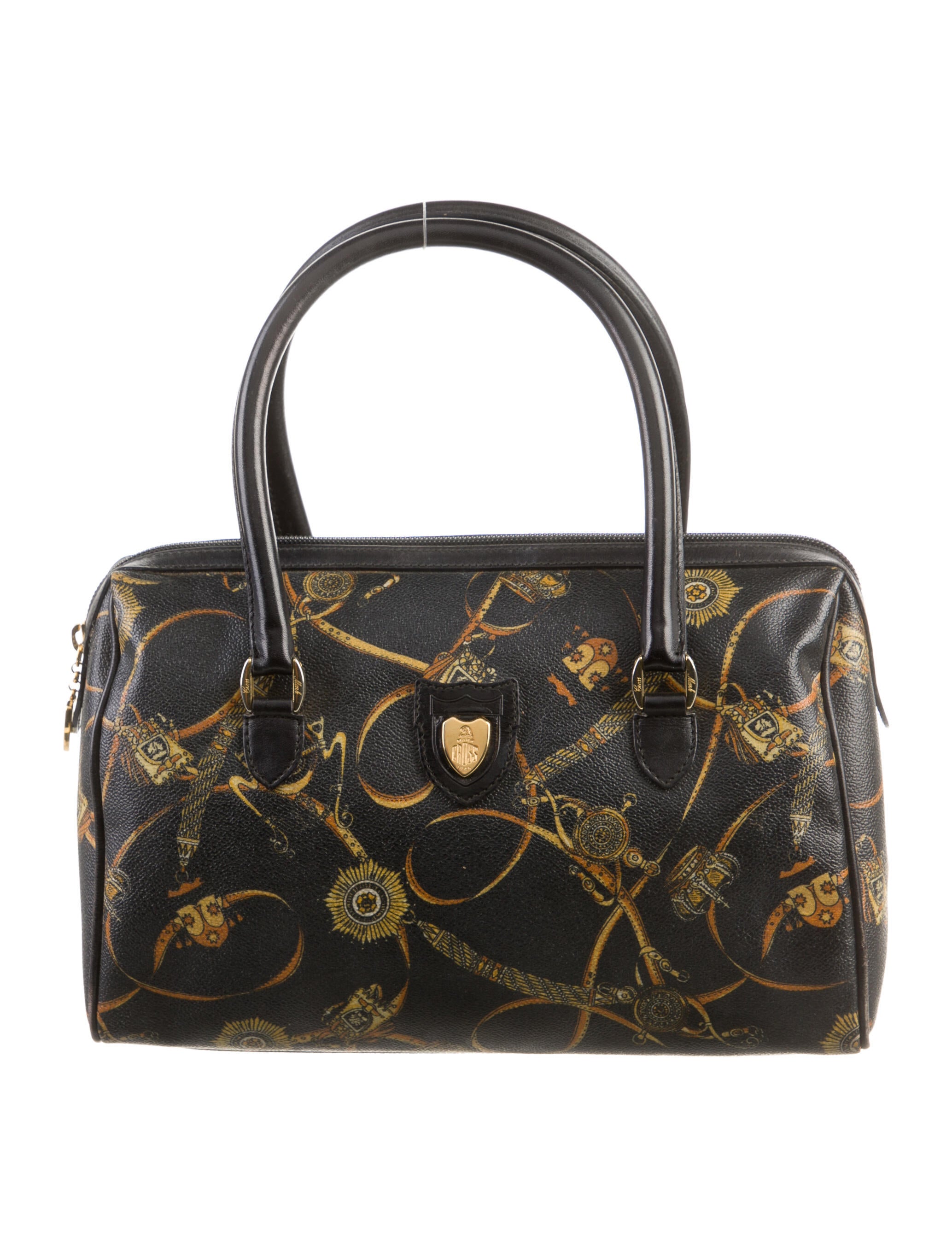 Mark Cross Mark Cross Leather Handle Bag Black Handle Bags, Handbags MRK23814 The RealReal