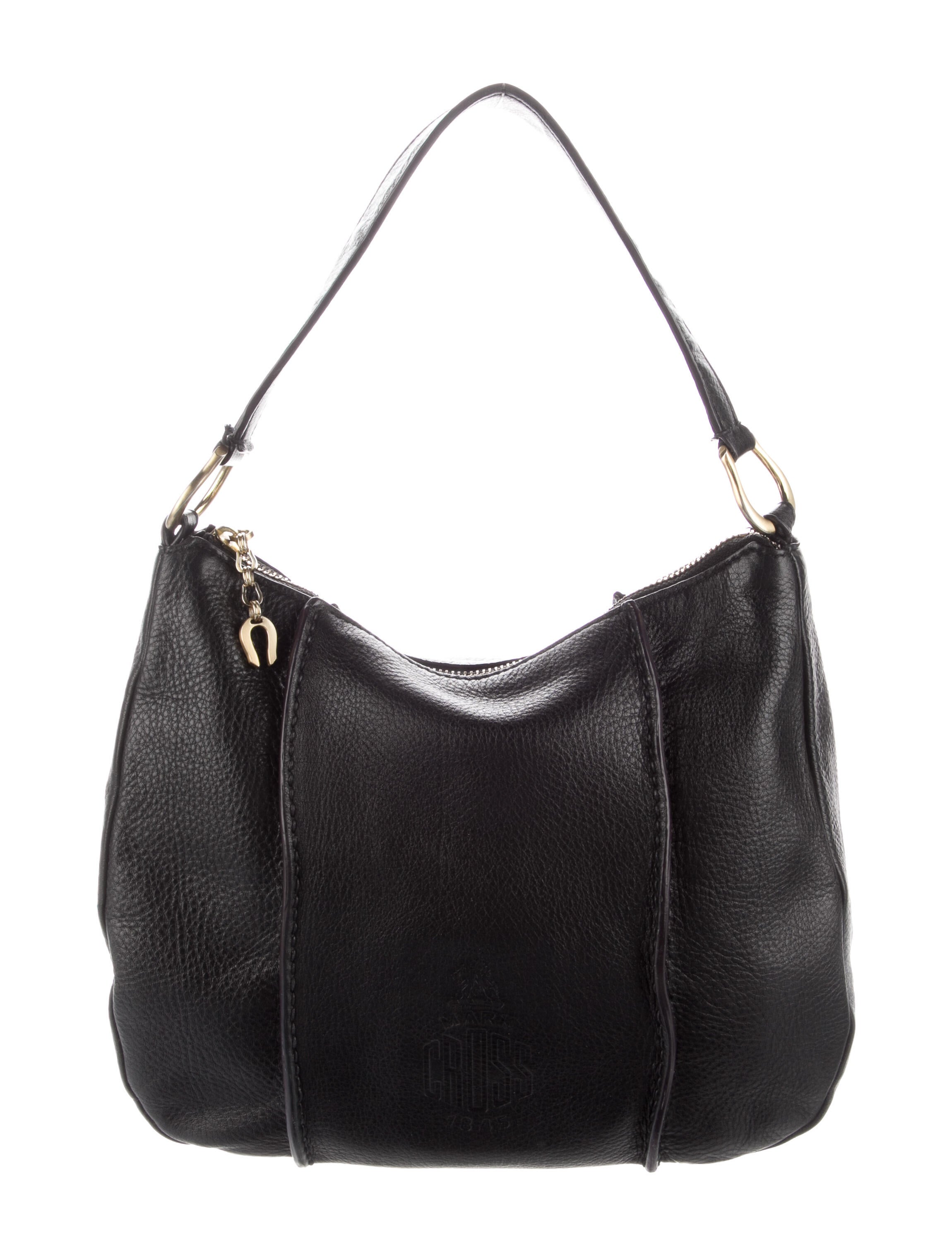 Mark Cross Leather Shoulder Bag Black Shoulder Bags, Handbags