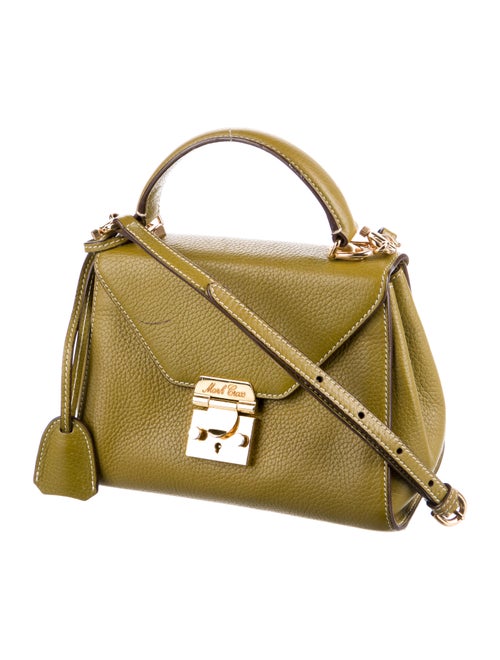 Mark Cross Small Leather Scottie Handle Bag