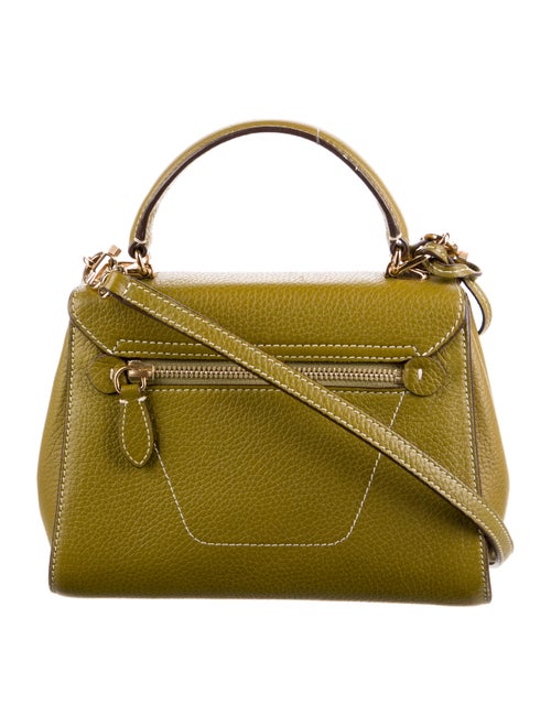 Mark Cross Small Leather Scottie Handle Bag