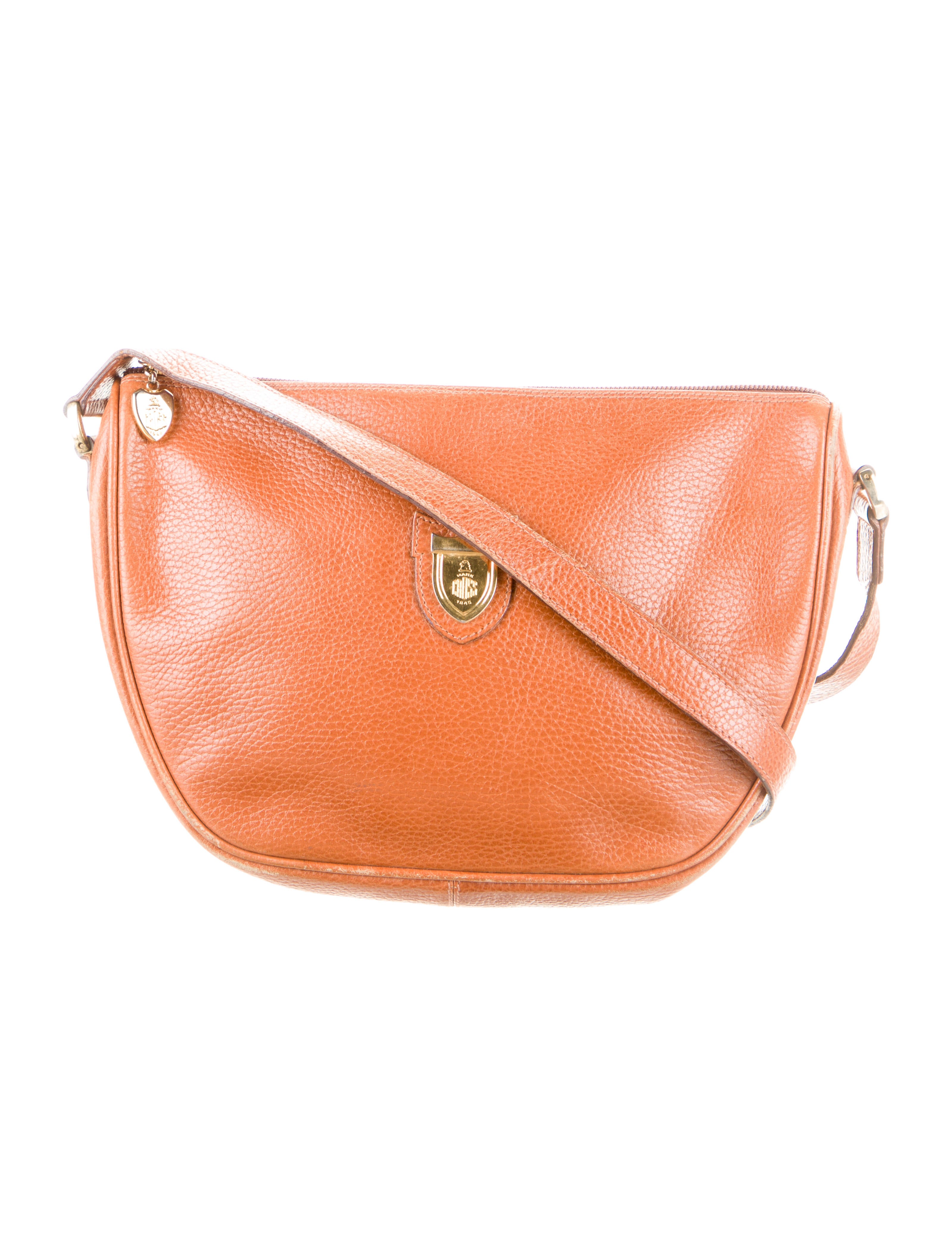 Mark Cross LeatherTrimmed Canvas Crossbody Bag Brown Crossbody Bags