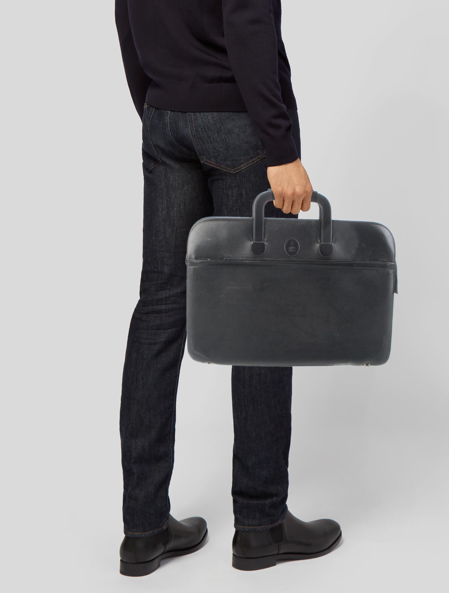 Mark Cross Leather briefcase Black Messenger Bags, Bags MRK25196