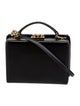 Mark Cross Leather Box Handle Bag