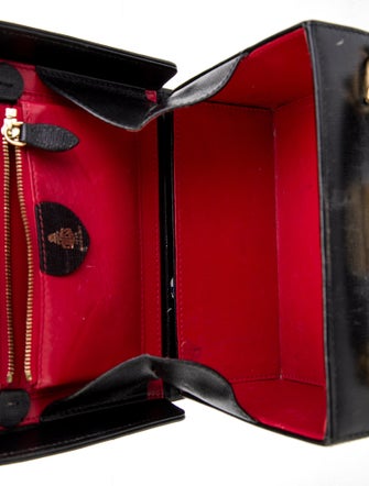 Mark Cross Leather Box Handle Bag