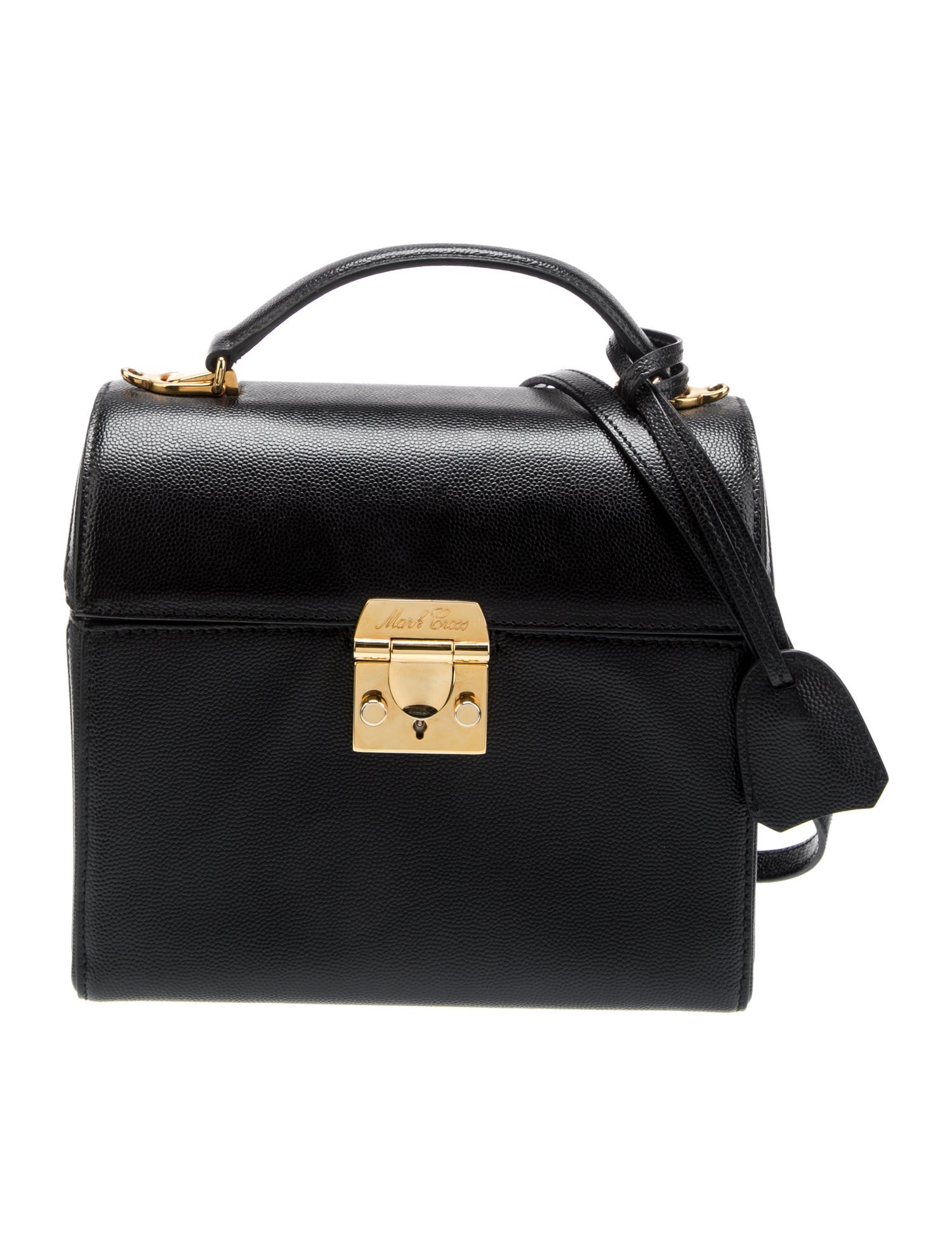 Mark Cross Leather Briefcase Black Crossbody Bags, Handbags