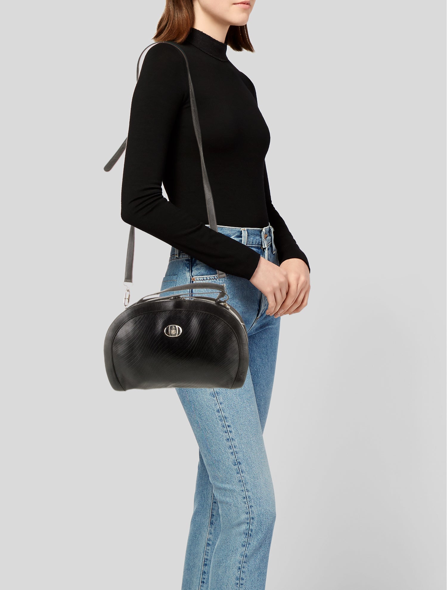 Mark Cross Leather Top Handle Bag