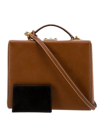 Mark Cross Saffiano Leather Top Handle Bag