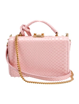 Mark Cross Python Top Handle Bag