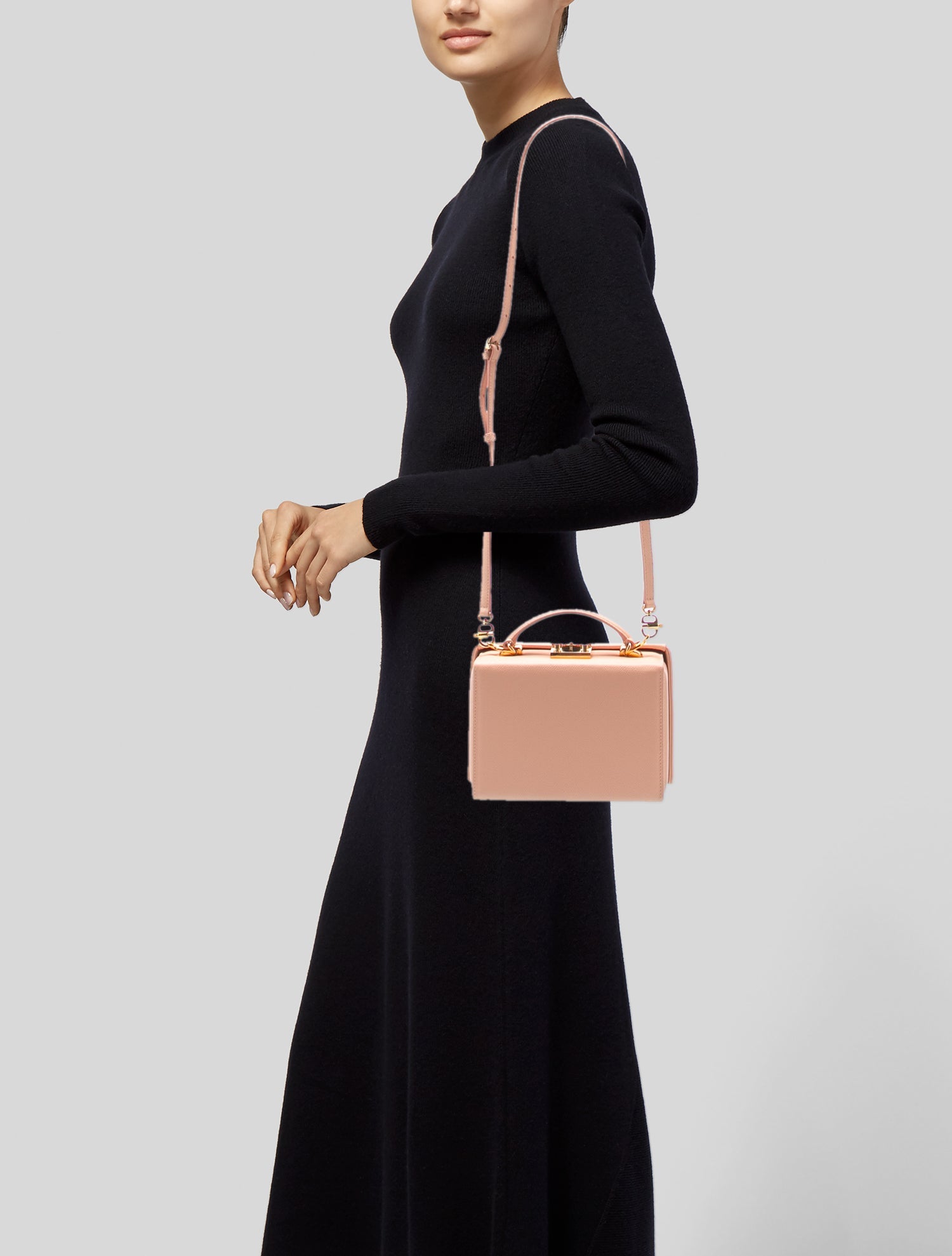 Mark Cross Leather Top Handle Bag