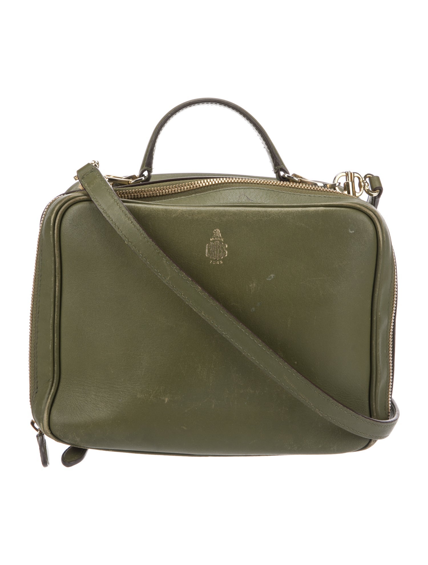 Mark Cross Leather Top Handle Bag