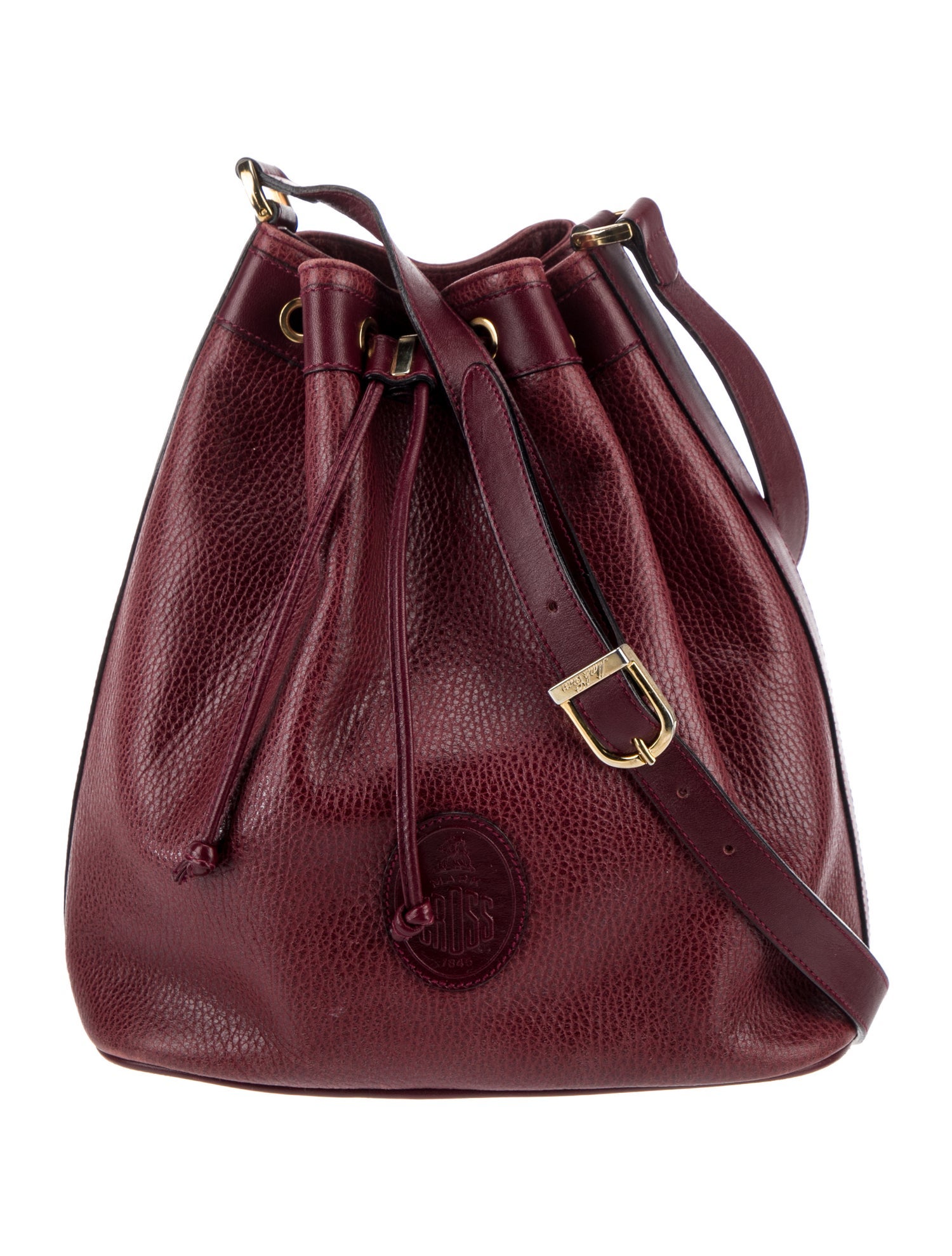 Mark Cross Leather Bucket Bag