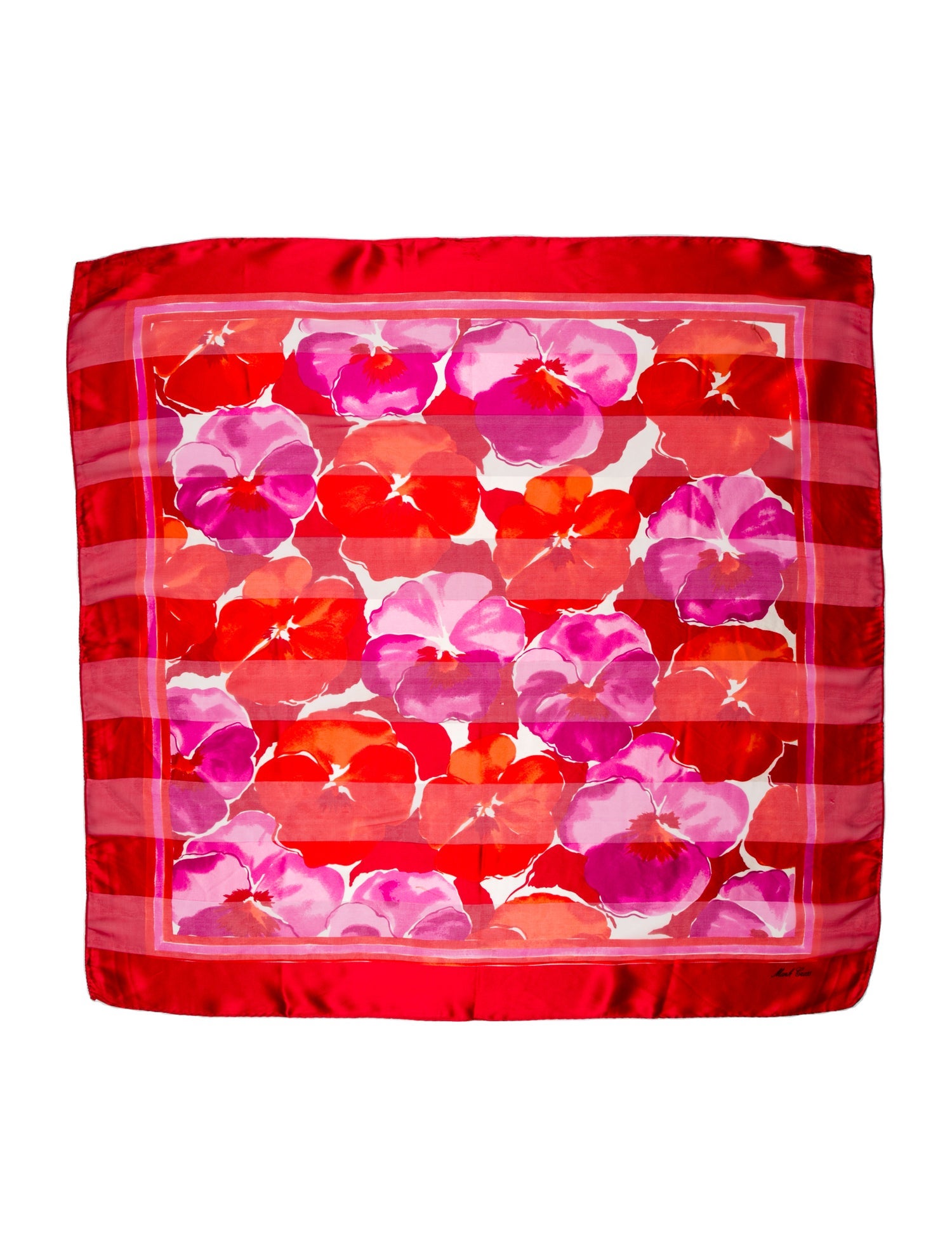 Mark Cross Silk Printed Scarf