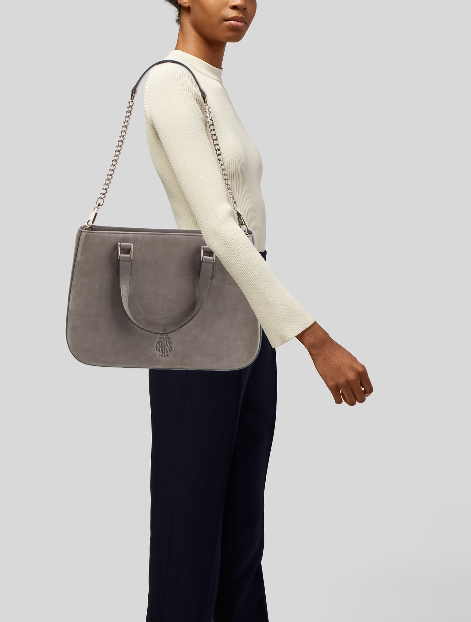 Mark Cross Leather Top Handle Bag