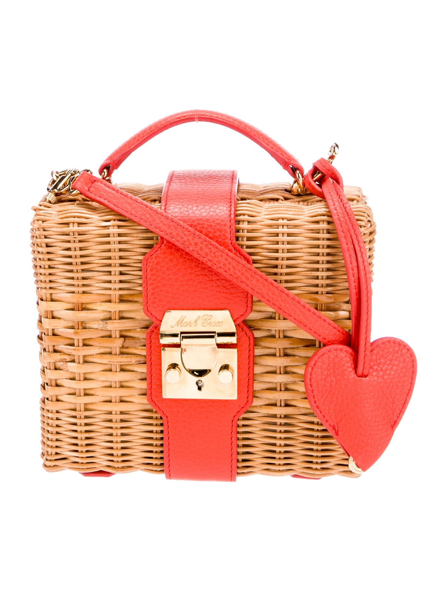 Mark Cross Wicker Crossbody Bag