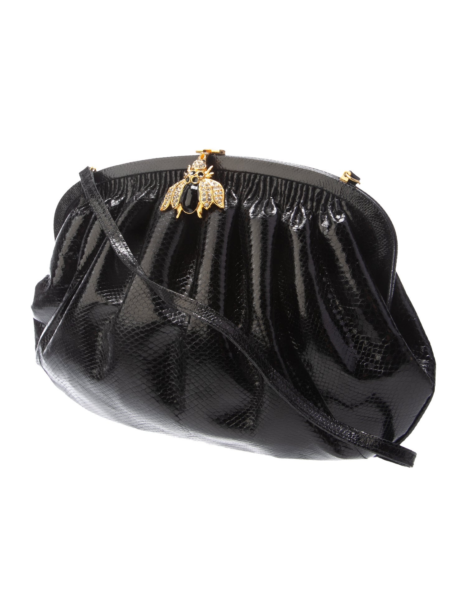 Mark Cross Snakeskin Shoulder Bag Vintage