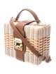 Mark Cross Rattan Top Handle Bag