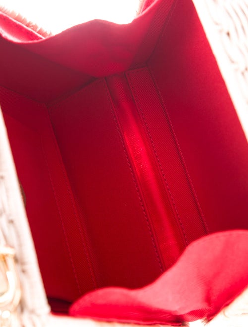 Mark Cross Rattan Top Handle Bag