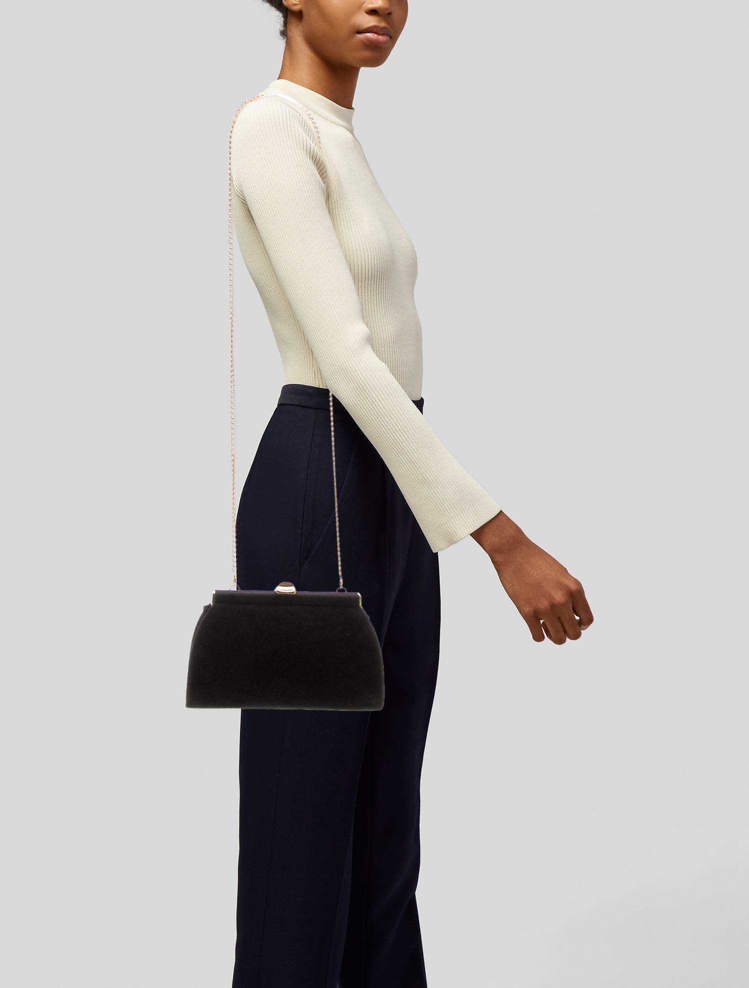 Mark Cross Suede Shoulder Bag