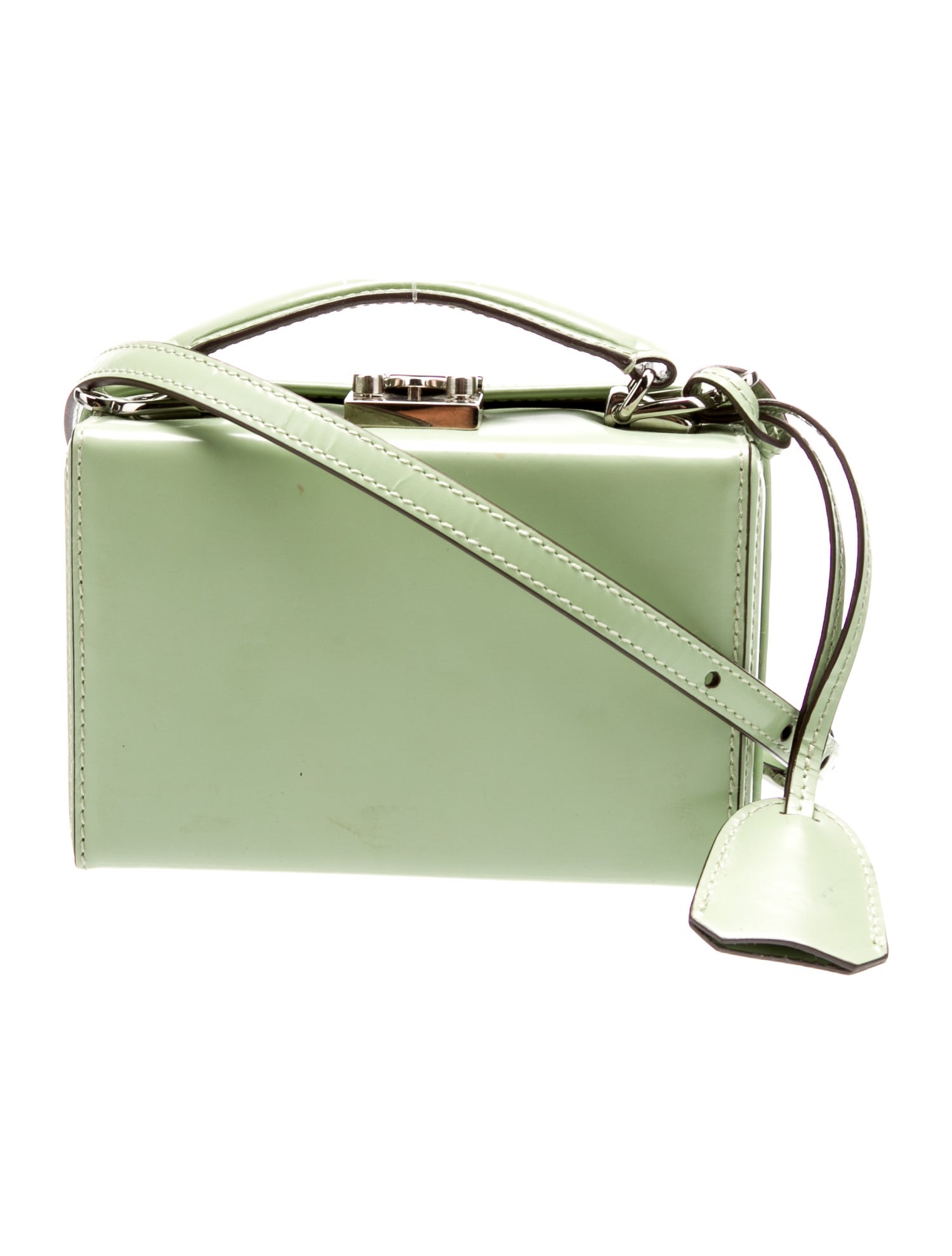 Mark Cross Patent Leather Top Handle Bag