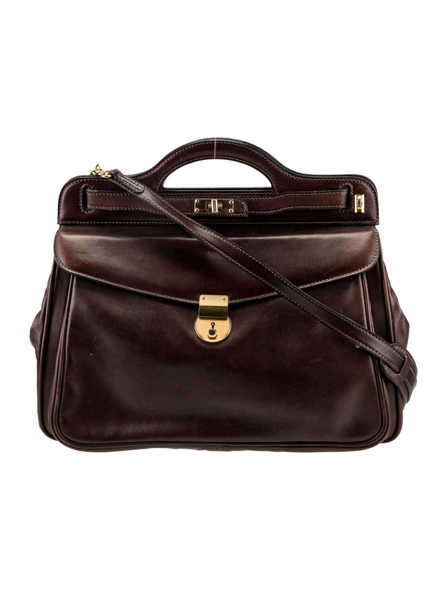 Mark Cross Leather Top Handle Bag