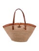 Mark Cross Straw Top Handle Bag