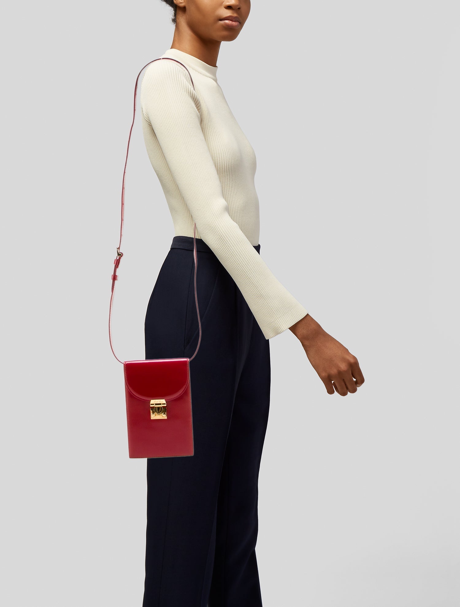 Mark Cross Patent Leather Crossbody Bag