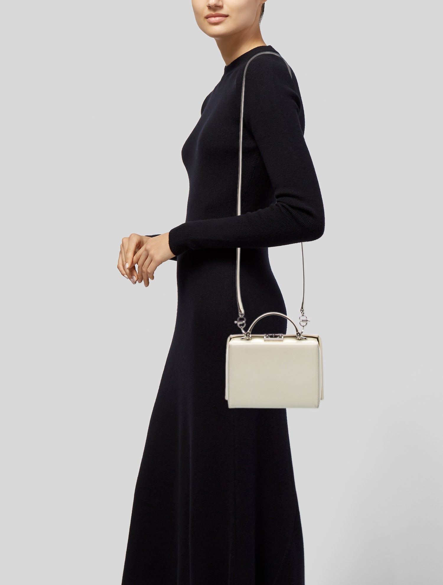 Mark Cross Leather Top Handle Bag