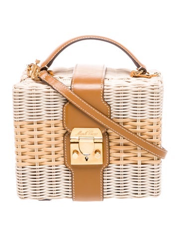 Mark Cross Handle Bags Wicker Top Bag
