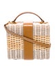 Mark Cross Wicker Top Handle Bag